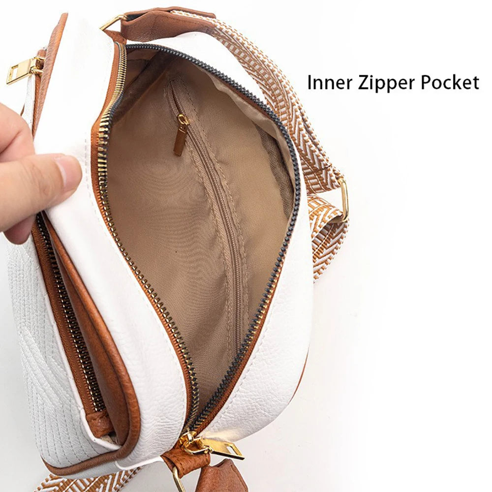 Bolsos cruzados acolchados para mujer, bolsos cuadrados de cuero vegano, bolsos pequeños con correa ancha, bolso bandolera para mujer