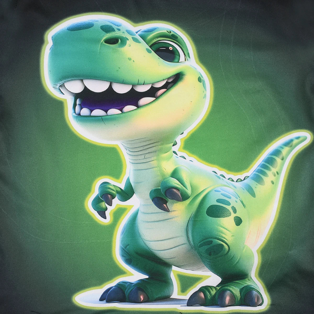 Conjunto de Pijama con Estampado Digital de Dinosaurios para Niños, Ideal para Decoración del Hogar, Apto para Niños de 2 a 9 Años en Primavera y Otoño
