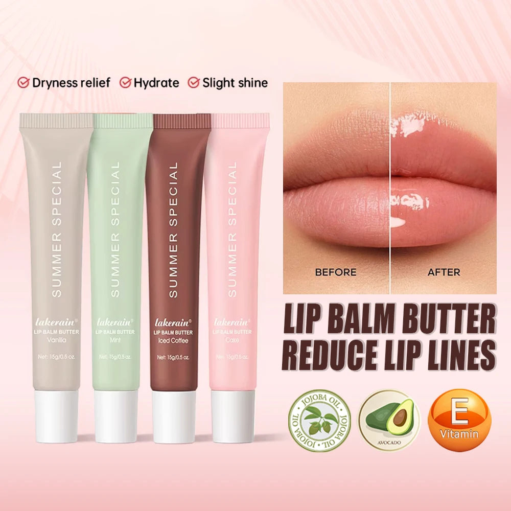 Bálsamo labial hidratante de verano, bálsamo labial hidratante para mantequilla, cuidado diario, bálsamo labial, maquillaje de aceite labial