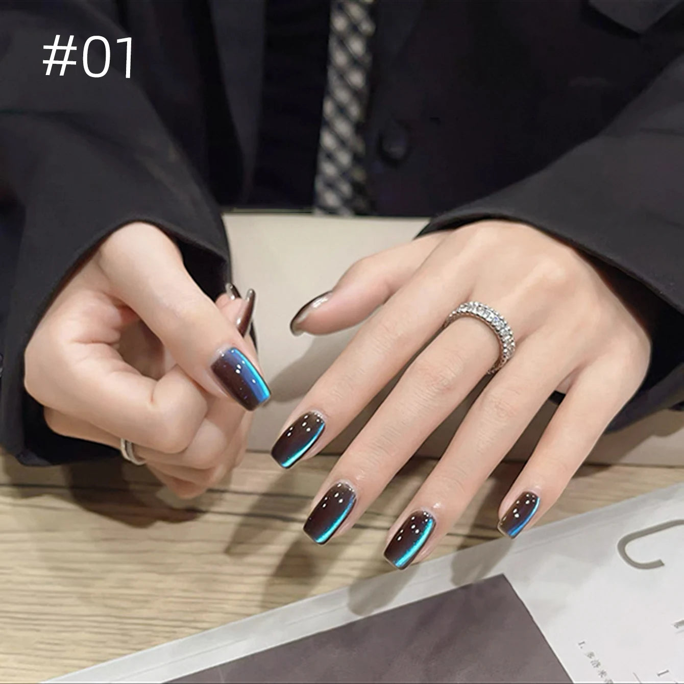 1-12 Uds. Esmalte de Uñas en Gel Magnético Ojo de Gato Marrón con Luz Azul, Larga Duración, Novedad 2026, Suministros para Uñas, Arte de Uñas, Venta Caliente