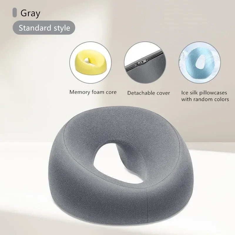 Almohada para la cara hacia abajo, almohada para la siesta de escritorio, comodidad de descanso propensa, espuma viscoelástica, ergonómica, reposacabezas de masaje para el hogar para salón de belleza