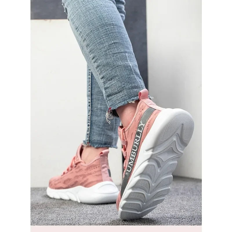 Zapatos de protección laboral para mujer, antigolpes, antiperforación, ligeros, transpirables, duraderos, cómodos zapatos de trabajo