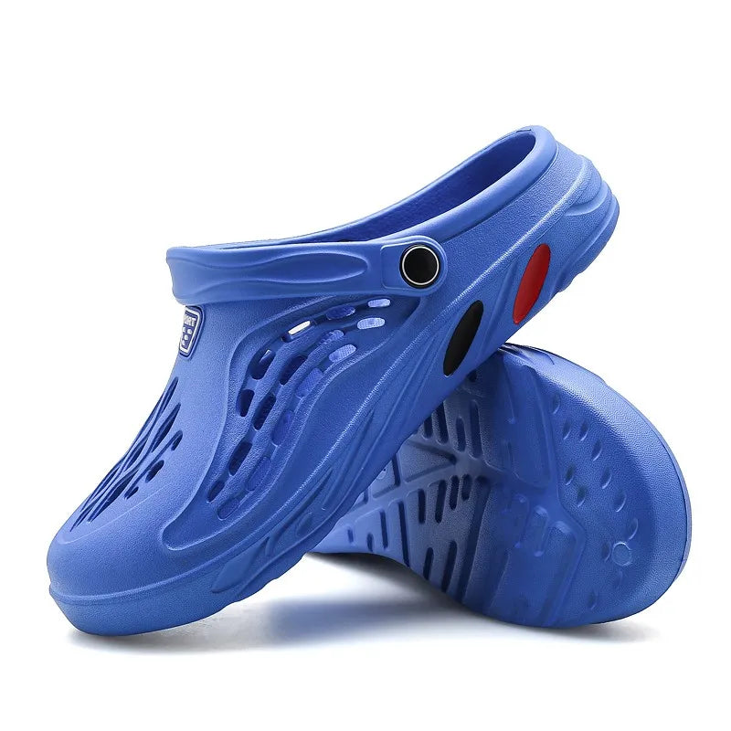 Sandalias al aire libre para hombres y mujeres Zuecos de verano Zapatillas EVA Tallas grandes 47 48 49 Zapatos de jardín para hombres Sandalias de playa Zuecos transpirables