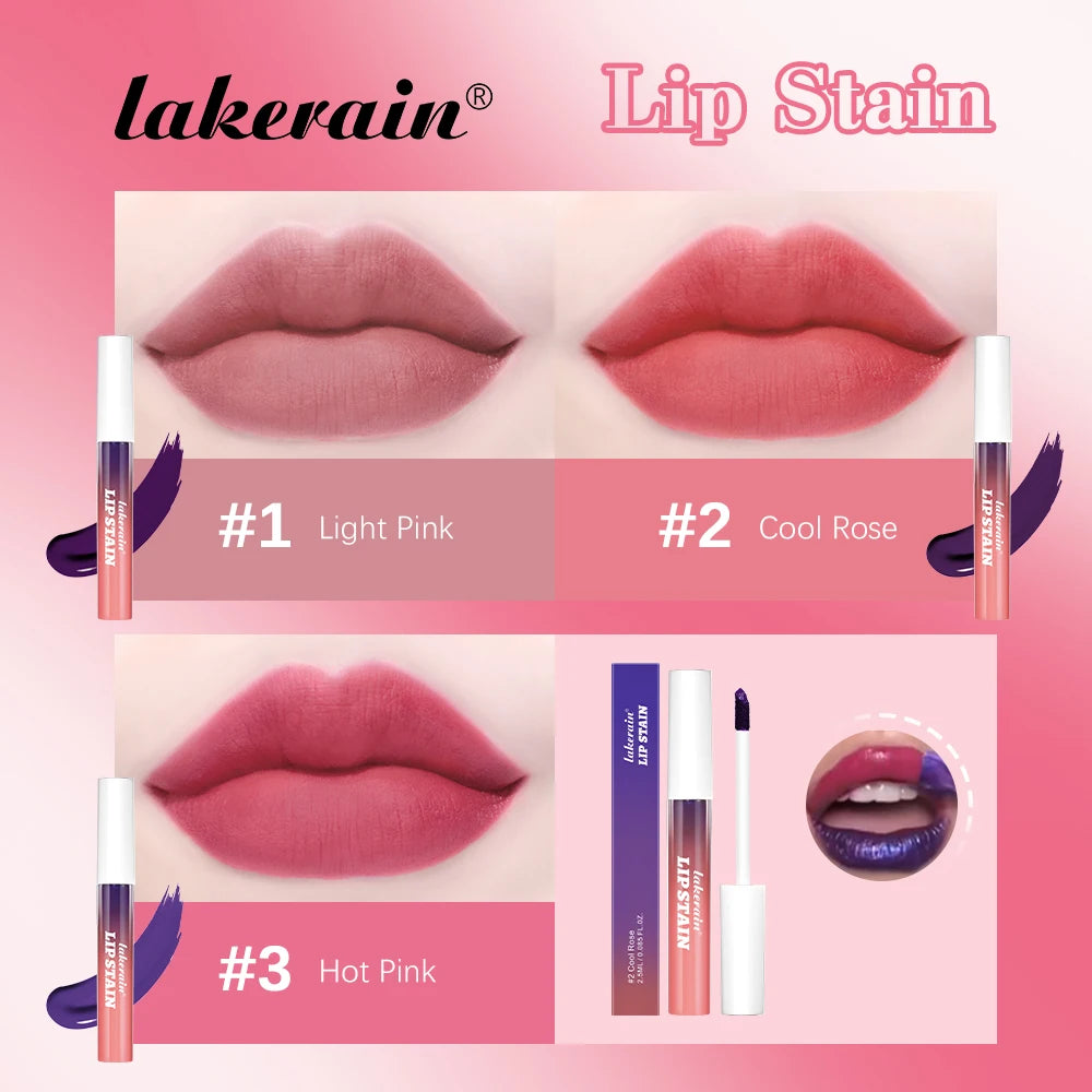Brillo de labios resistente al agua de larga duración para mujer, juego de brillo de labios rosa resistente a la transferencia, brillo de labios Natural