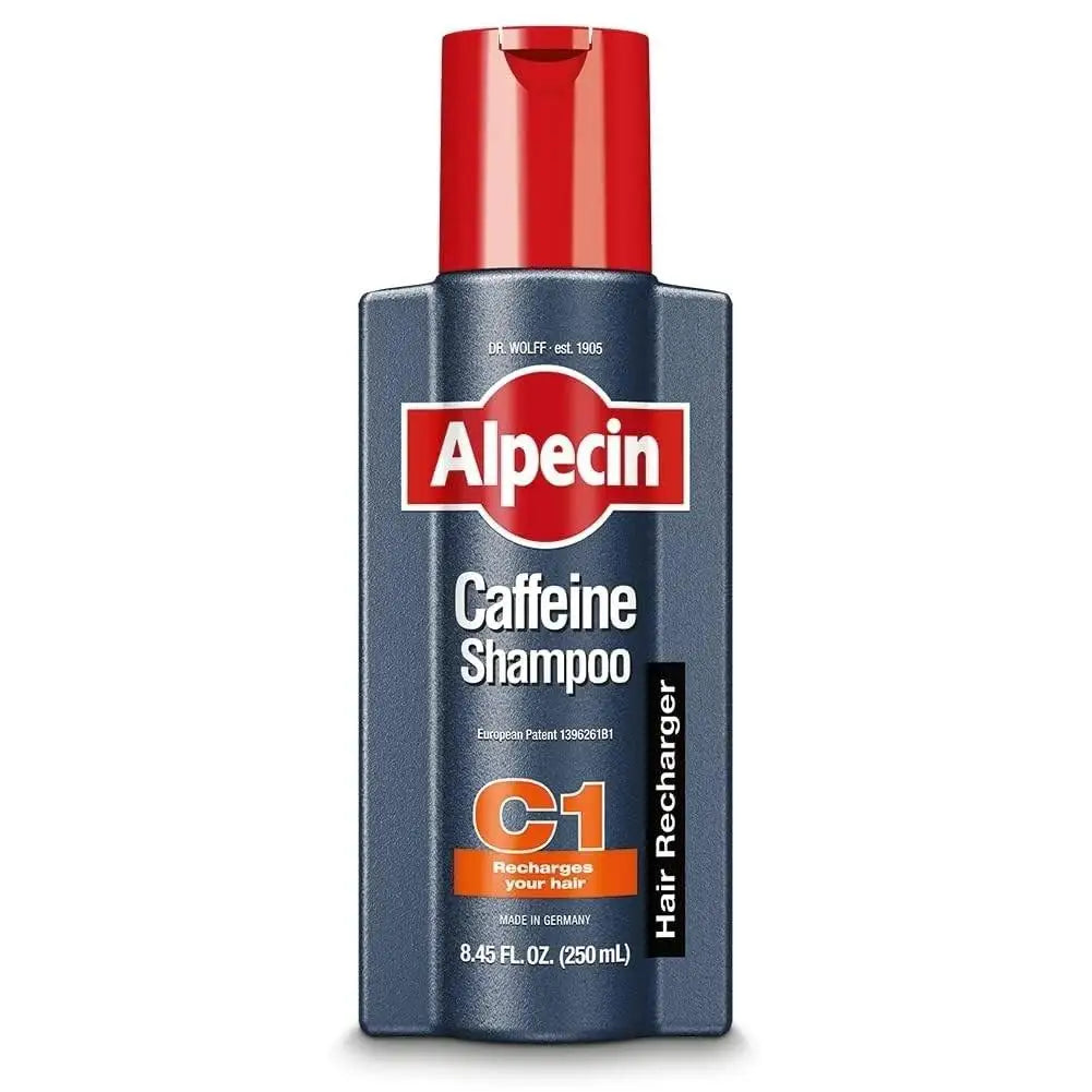 Champú Alpecin C1 con Cafeína de Alemania, Anticaída, Control de Grasa, Elimina la Caspa, Limpia Profundamente los Folículos Pilosos, Repara el Cabello