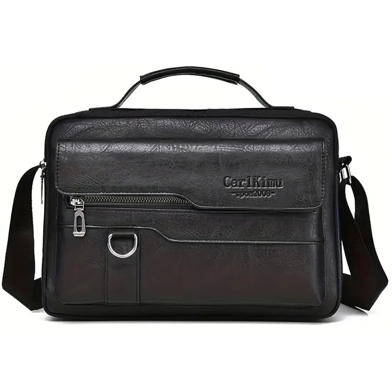 Bolso de hombro de estilo neutro para hombres y mujeres, adecuado para viajes de negocios y fotografía de material de PU.