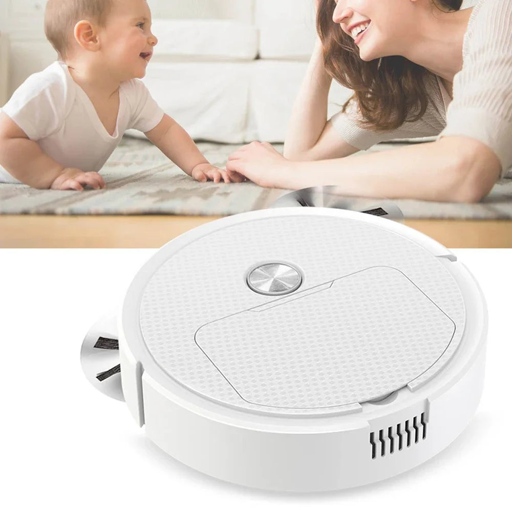NUEVO Robot de Limpieza Inteligente 3 en 1, Mini Aspiradora Inalámbrica para el Hogar, Robots de Barrido para Uso Doméstico