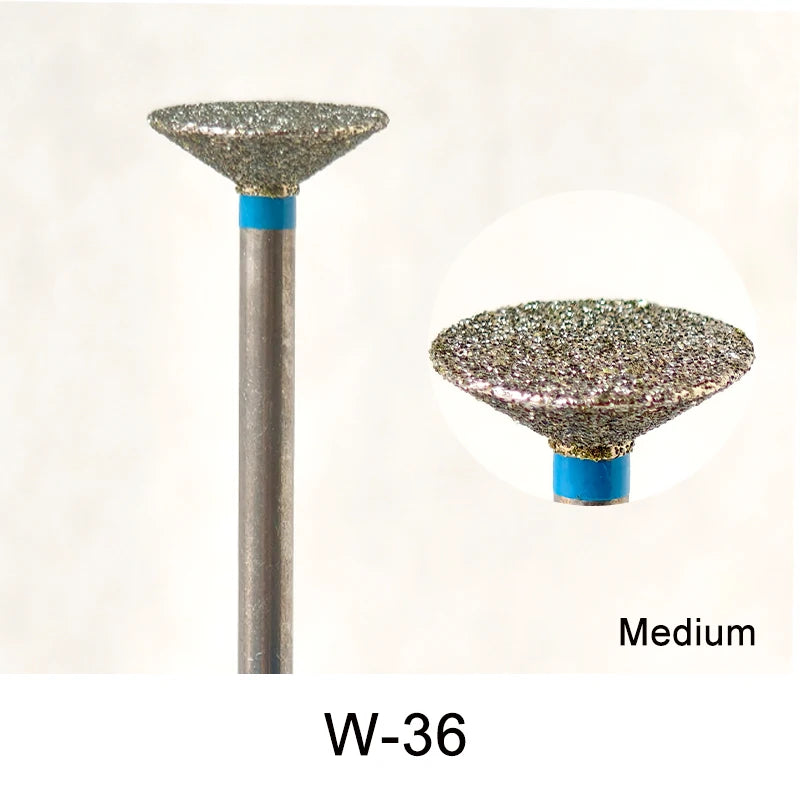 Brocas de cerámica para uñas de diamante, fresa para manicura, limas rotativas para cutículas izquierda y derecha, herramientas de accesorios para uñas DIY