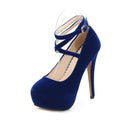 Novedad de verano, moda europea americana, tacones altos con correa en el tobillo para mujer, zapatos de vestir para fiesta y discoteca, cómodos y elegantes