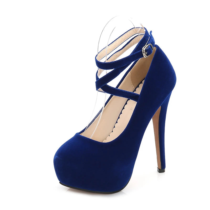 Novedad de verano, moda europea americana, tacones altos con correa en el tobillo para mujer, zapatos de vestir para fiesta y discoteca, cómodos y elegantes