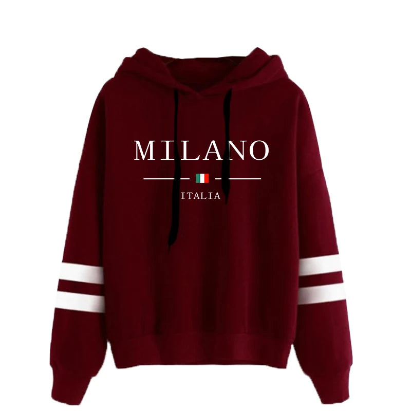 Sudaderas con capucha para mujer, gran oferta, estampado, jerséis versátiles diarios, ropa deportiva para correr a rayas, Tops informales con capucha para mujer