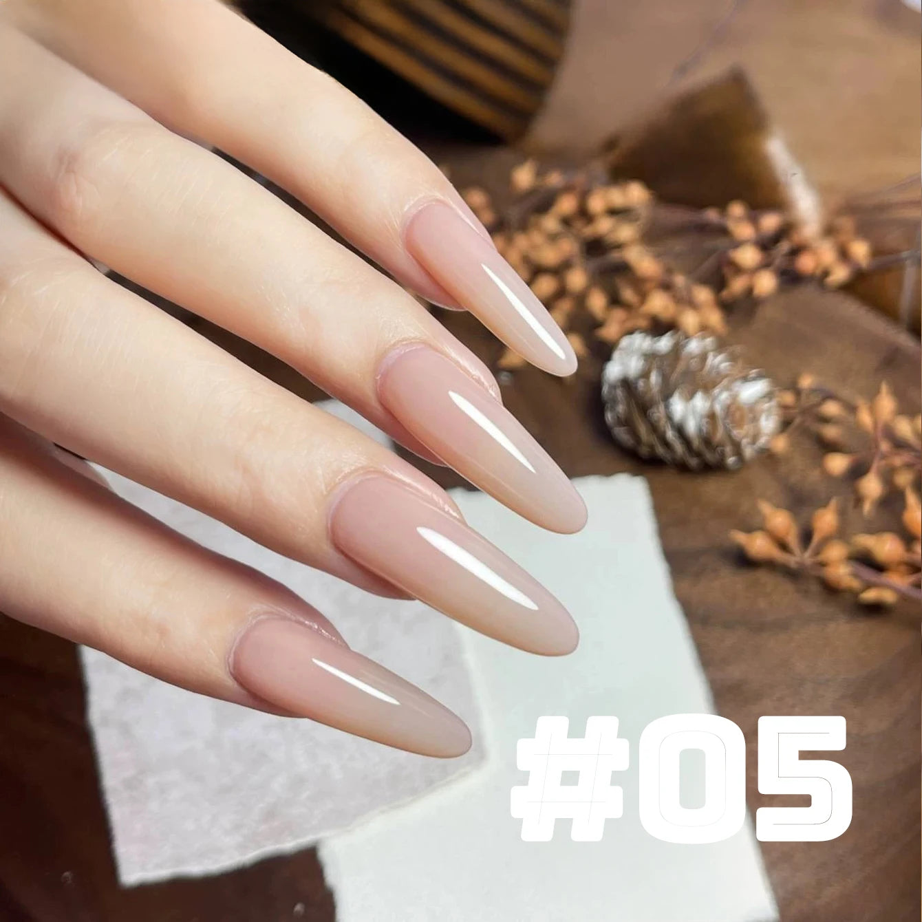 Esmalte de Uñas en Gel MIANEL Colorful Rock Slice, Amarillo Lechoso-Blanco Brillante, Crema Blanca, Efecto Leche Huhu Dopamina, 12ml, 1-6 Unidades