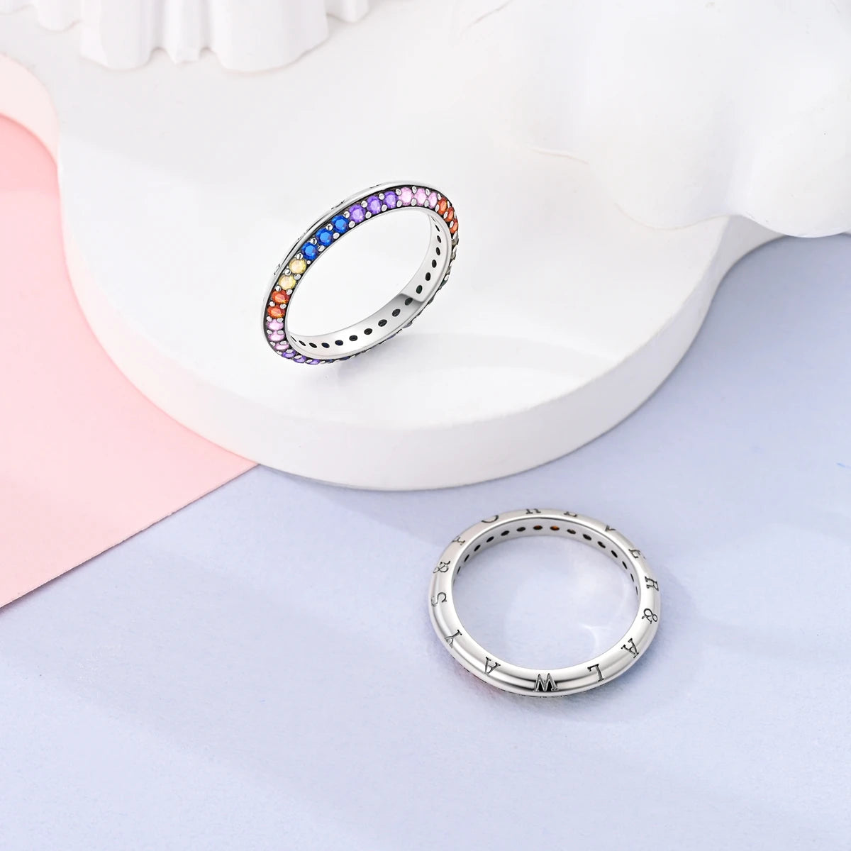 Anillo de plata 925 con diseño Original de luciérnaga y amor infinito, anillos de dedo de circón para mujer, regalo de joyería de boda de alta calidad