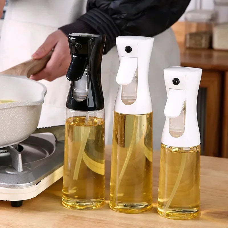 Rociador de Aceite para Cocinar de 200 ml - Dispensador de Aceite de Oliva en Aerosol - Botella Reutilizable de Grado Alimenticio para Aceite y Vinagre