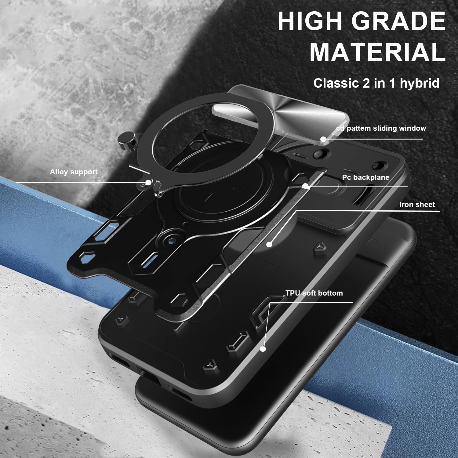Funda protectora para nada teléfono 3a, funda con soporte de anillo, protección de lente, Fundas Coque Capa