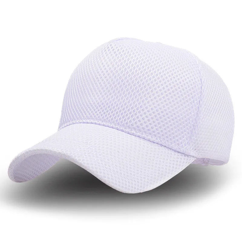 Gorra de béisbol de malla de verano de talla grande de cabeza grande para hombres y mujeres gorra transpirable de camionero ajustable para deportes al aire libre correr