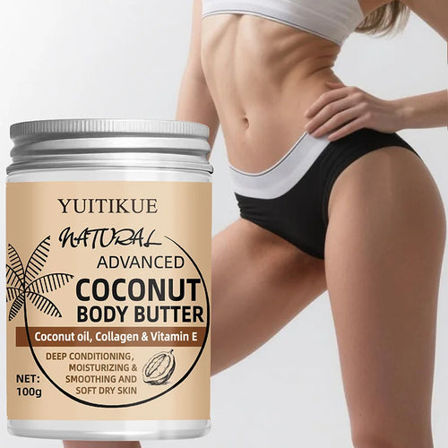 100 g de crema corporal de coco: adecuada para todos, reafirma y hidrata la piel, bloquea la humedad, deja la piel suave, refinar
