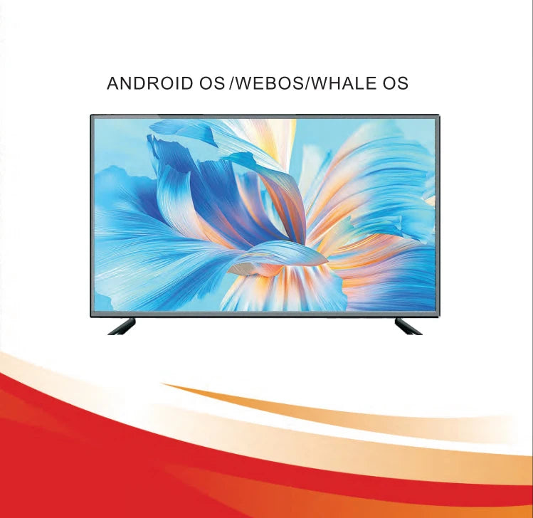 Smart TV LED con WiFi y para Bluetooth 4K UHD TV sin marco disponible en tamaños de 32 pulgadas y más grande para hoteles