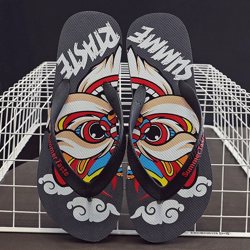 Chanclas antideslizantes para hombre, sandalias de playa ligeras informales de Corea para exteriores, zapatillas para el hogar, chanclas para estudiantes, novedad de 2022