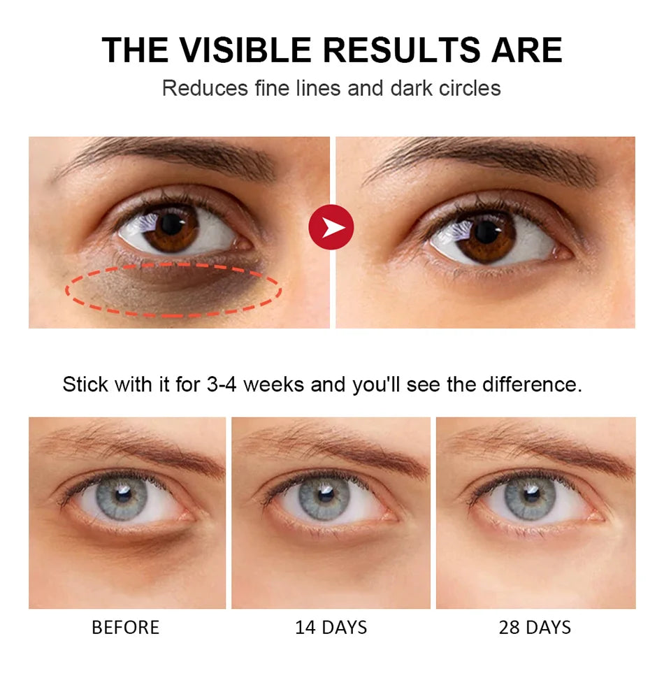 Crema de ojos con Retinol para aclarar las ojeras, reafirmante de la piel, suero de reparación instantánea de ojos en barra para el cuidado de los ojos de las mujeres
