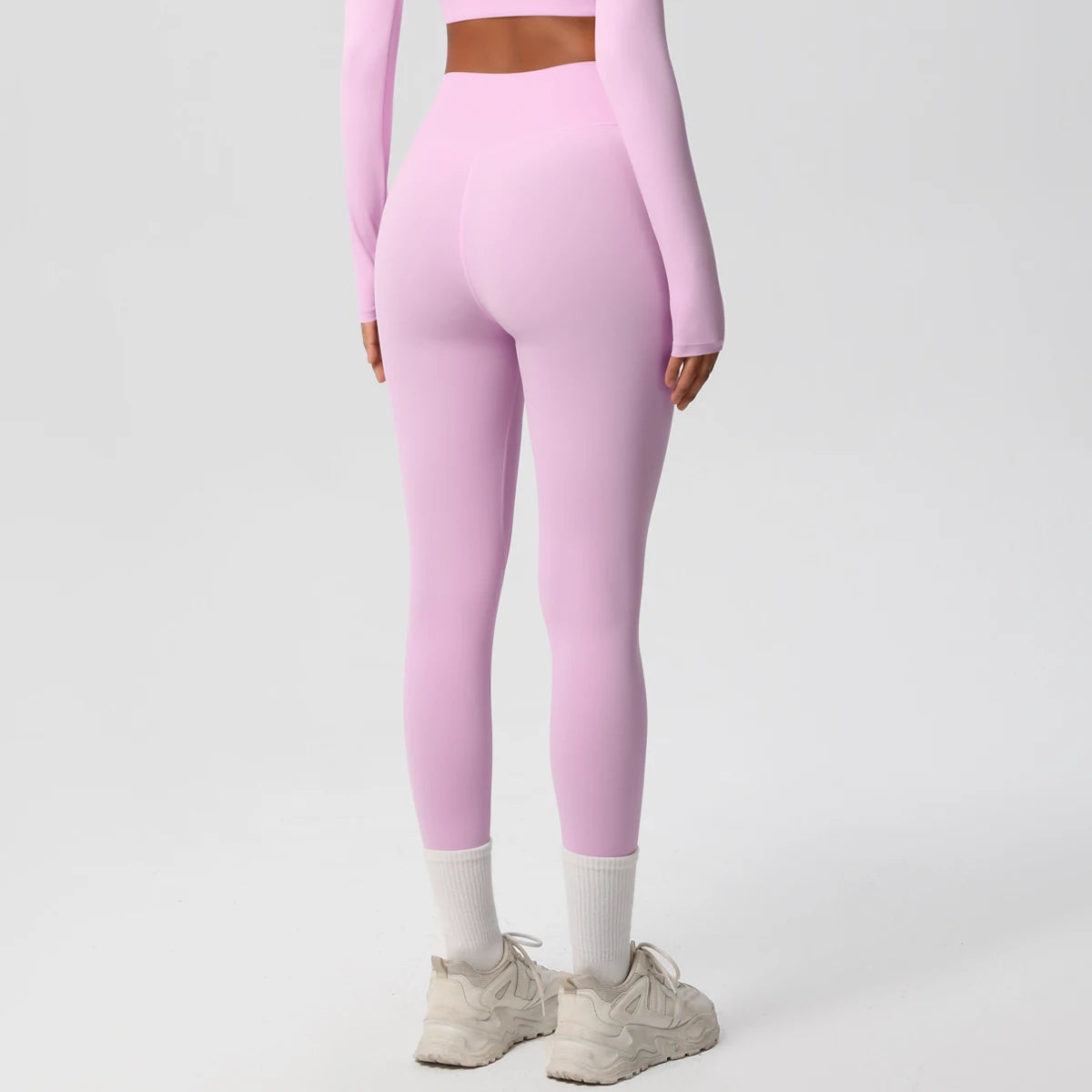 Mallas de Yoga de cintura alta para mujer, mallas con sensación desnuda, Fitness, correr, pantalones de Yoga, mallas ajustadas de gimnasio energético, mallas de entrenamiento informales