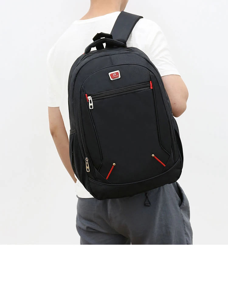 Mochila de Estilo Moderno para Hombre, Mochila Casual de Gran Capacidad, Bolsa de Viaje Multifuncional para Computadora, Mochila Escolar Mediana a Grande
