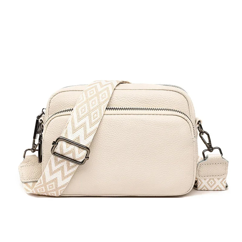 Bolso cruzado para mujer, diseño de moda espacial múltiple, gran capacidad, Material PU, bolso de hombro ligero