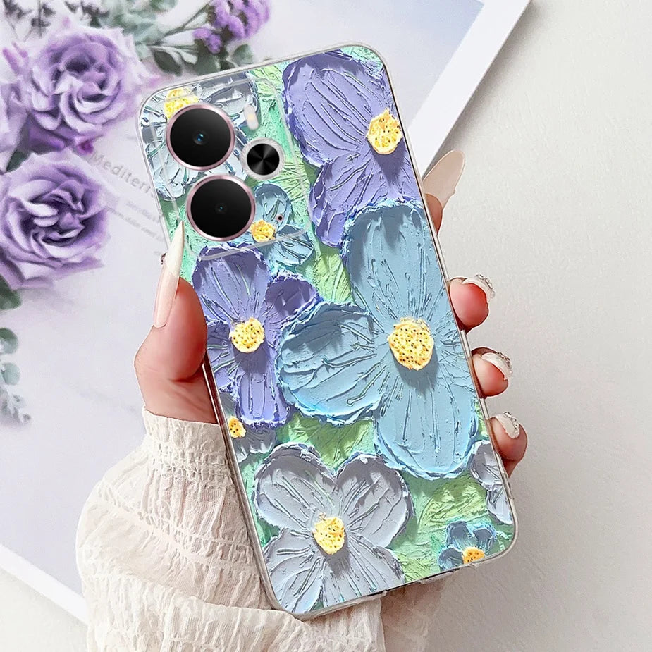 For Realme 14 5G Case Realme 14T RMX5078 New Luxury Painted Cover Soft Slim Phone Case For Realme 14X Realme14 T 5G Fundas Coque