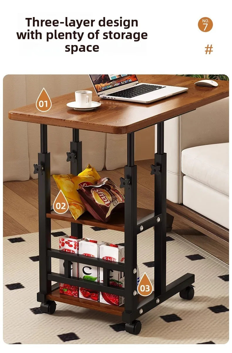 Mesa Auxiliar para Cama, Soporte para Portátil, Mesa de Noche, Accesorio de Oficina para Lectura, Tablero de Escritura, Escritorio para Computadora