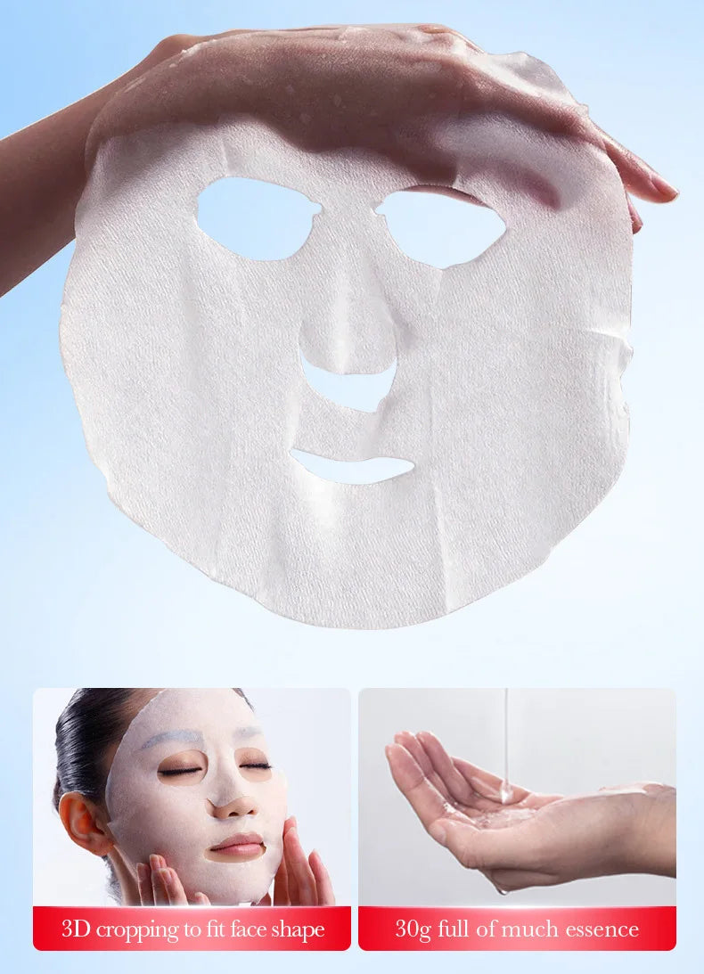 5 uds SADOER mascarilla Facial de ácido kójico hidratante brillo mascarillas faciales mascarilla de hoja belleza productos para el cuidado de la piel