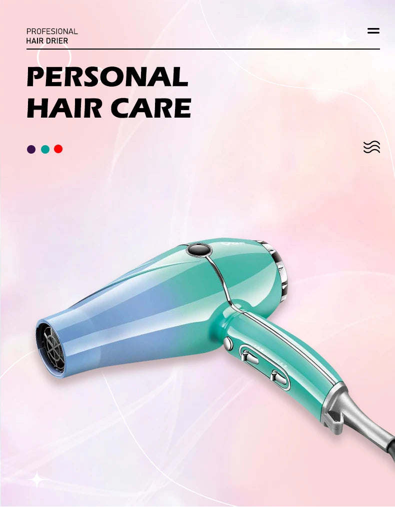 VGRV-452 secador de pelo profesional para el cuidado del cabello 2000-2400W súper fuerte energía eólica dormitorio hogar iones negativos cuidado del cabello estilo viento