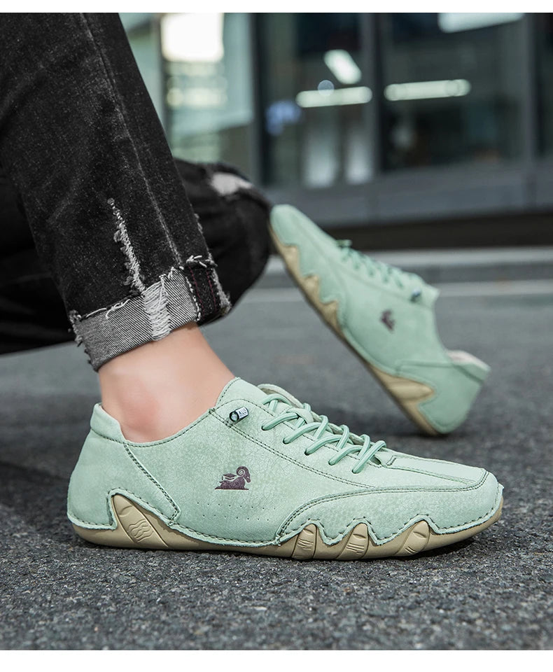 Zapatos de hombre para las cuatro estaciones, nuevos zapatos informales de talla grande, zapatos transpirables de suela suave a la moda para exteriores, zapatos deportivos para caminar para hombre