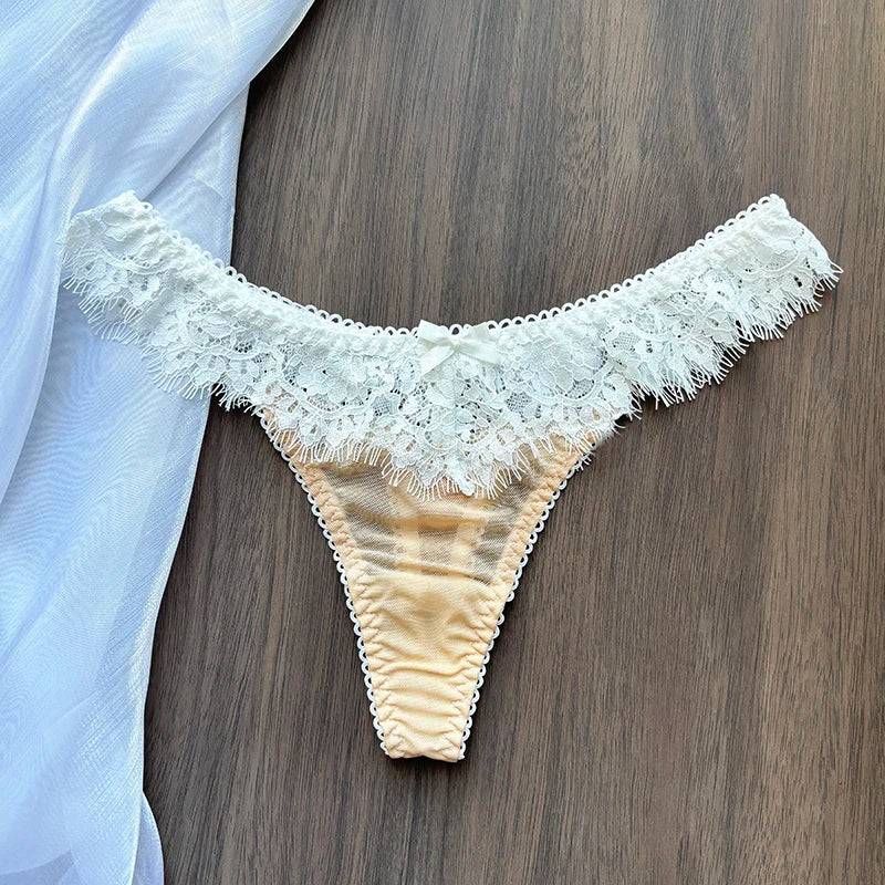 Tangas personalizadas para mujer, tanga con nombre de letra de cristal y espalda en T, Tanga Sexy de encaje personalizado con nombre, ropa interior, bragas