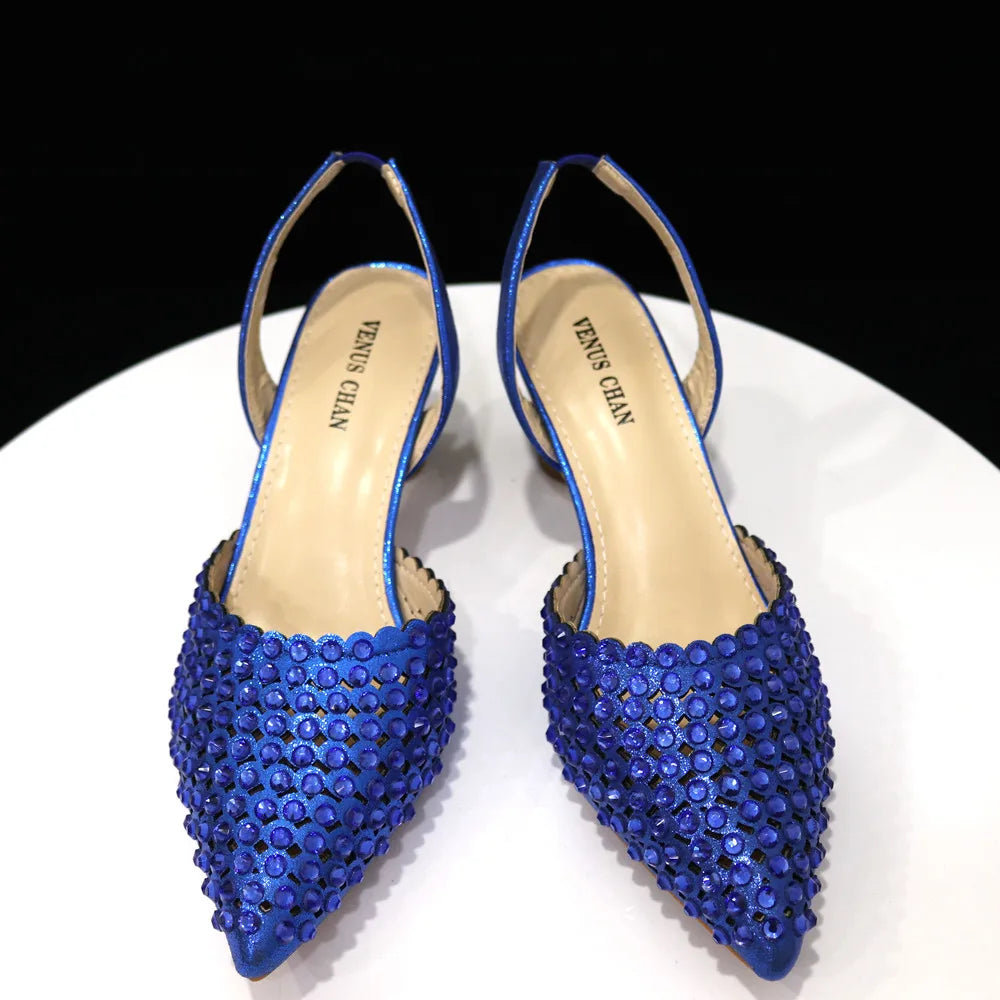 Sandalias con fondo de Muffin decoradas con cuentas para mujer, zapatos y bolso cómodos y versátiles, elegantes, a la moda, verano, 2023