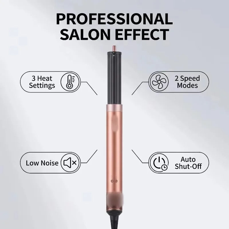 Secador de Pelo de Alta Velocidad 6 en 1, 150000 RPM, Secador Iónico con Difusor, Secado Rápido para Cabello Grueso y Rizado, Regalo para Mujeres