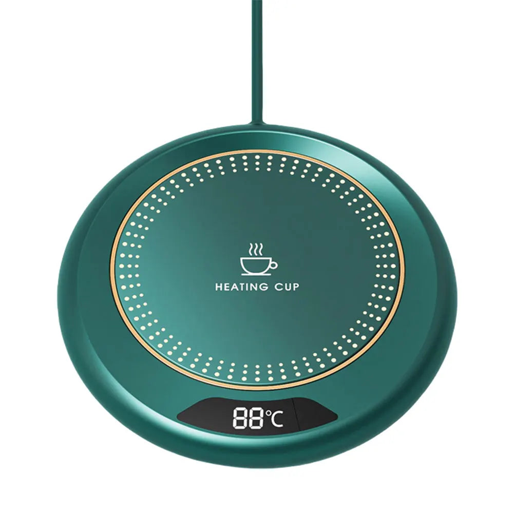 Calentador de tazas de café USB, calentador de bebidas eléctrico con 3 ajustes de temperatura, placa calentadora de café para café caliente, té y leche