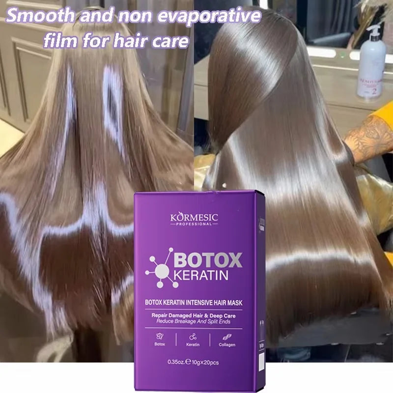 Mascarilla para el cabello con queratina mágica, reparación de daños en 5 segundos, rizado, suave, liso, brillante, hidratación profunda del cabello, tratamiento, reparación, mascarilla para el cuidado del cabello
