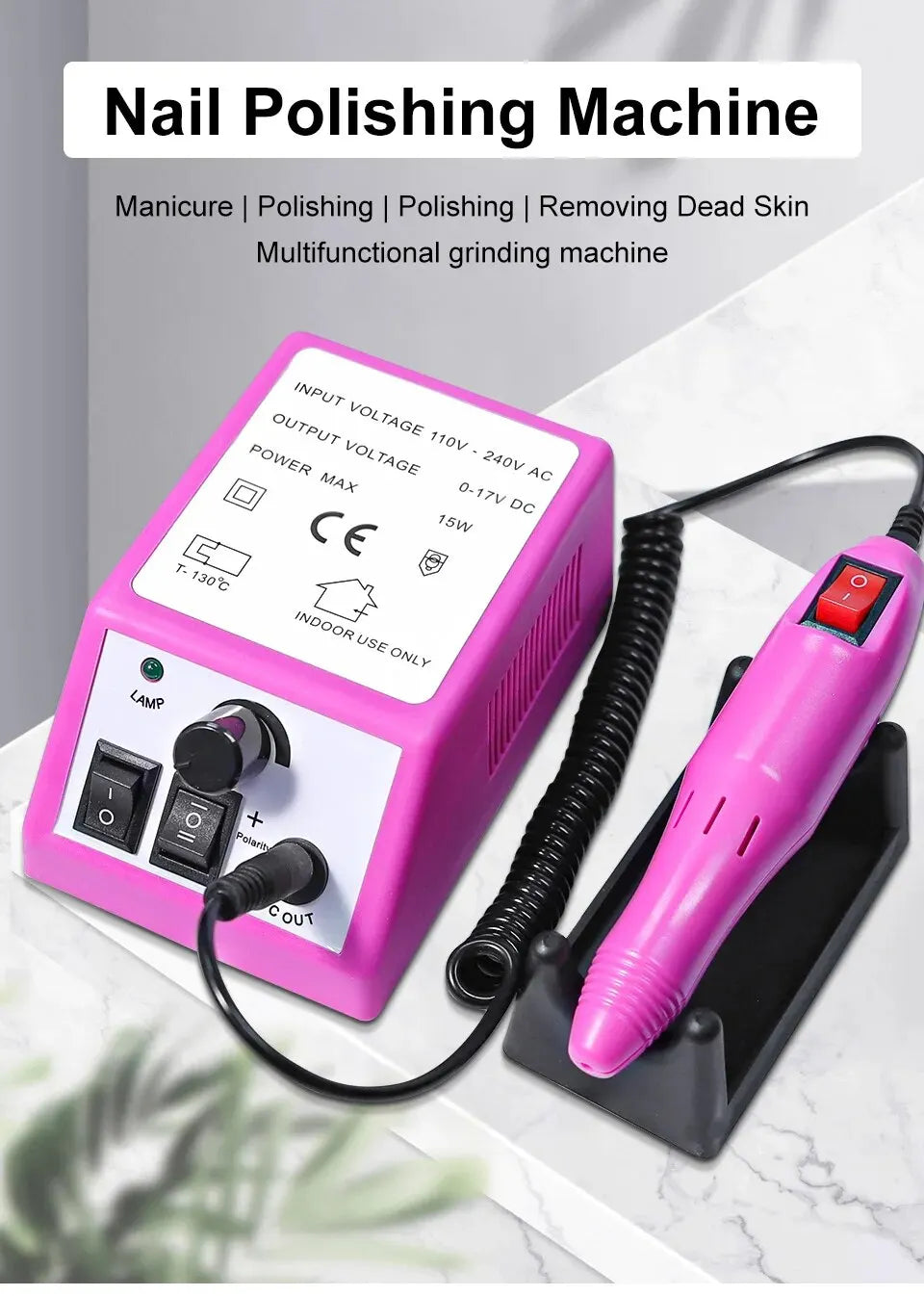 20000rpm, máquina de taladro de uñas profesional, lima de uñas eléctrica para manicura, uñas y manicura