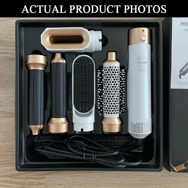 Secador de pelo 5 en 1, juego de peine caliente, plancha rizadora profesional, herramienta de estilismo para Dyson Airwrap, secador de pelo para el hogar