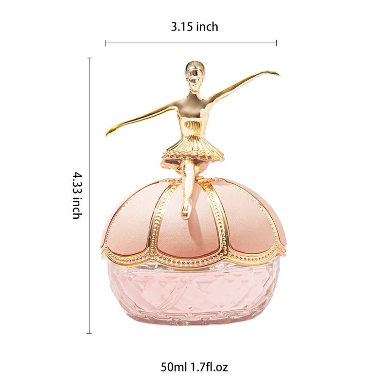 50ML 1.7FL.OZ Perfume de bailarina de ballet, set de regalo original Spray EDP para mujer, notas florales frutadas frescas/mullidas Regalos ideales para vacaciones