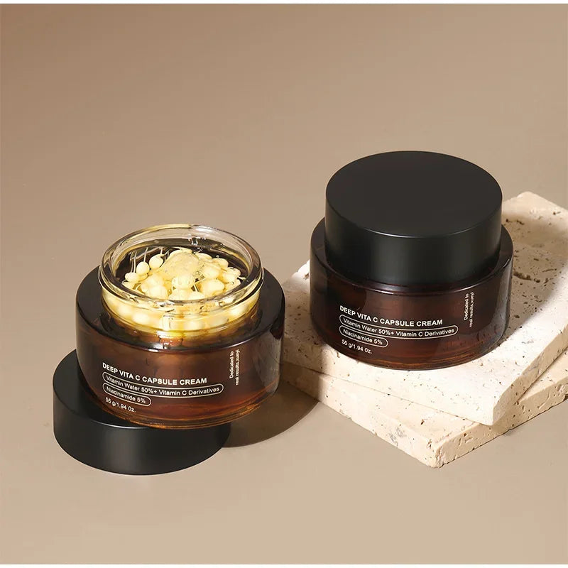 Marca Vc cápsula crema para arrugas nuevo colágeno hidratación profunda reafirmante brillo piel Facial delicada crema suave
