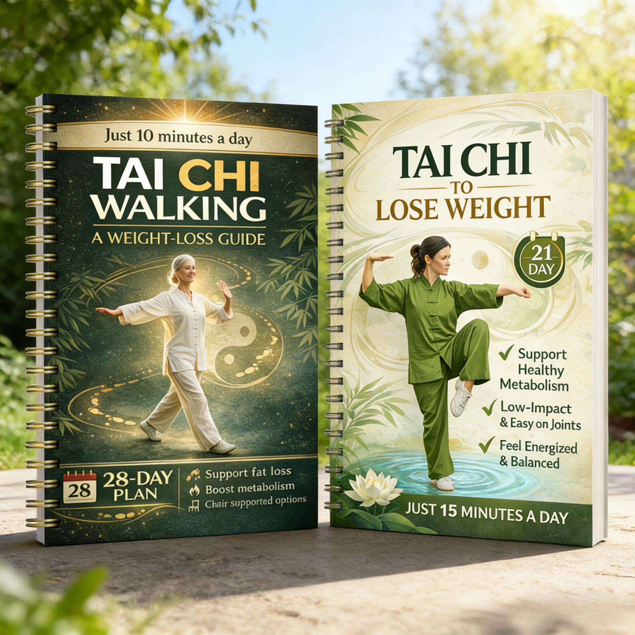 El plan de caminatas de Tai Chi de 28 días de la revista Tai Chi para Personas Mayores es la guía básica del yoga y el Kung Fu de China.