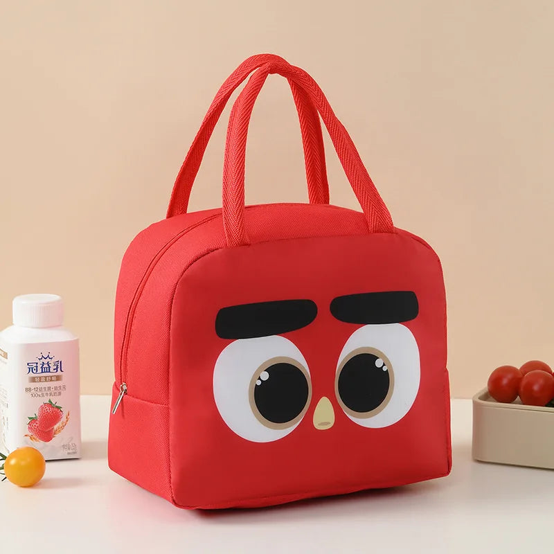 Bolsas de almuerzo térmicas de animales de dibujos animados para niños con envío gratis, bolsas aislantes de almacenamiento para niños y niñas, fiambrera Banto