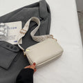 Bolso cruzado vegano elegante para mujer, bolso de hombro de PU minimalista y a la moda, compacto, espacioso, apto para teléfono