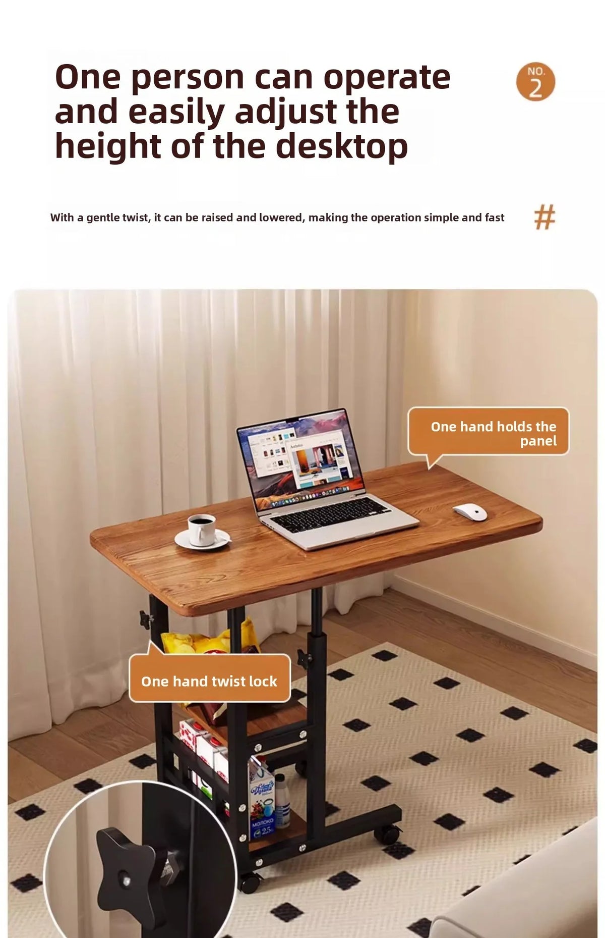 Mesa Auxiliar para Cama, Soporte para Portátil, Mesa de Noche, Accesorio de Oficina para Lectura, Tablero de Escritura, Escritorio para Computadora