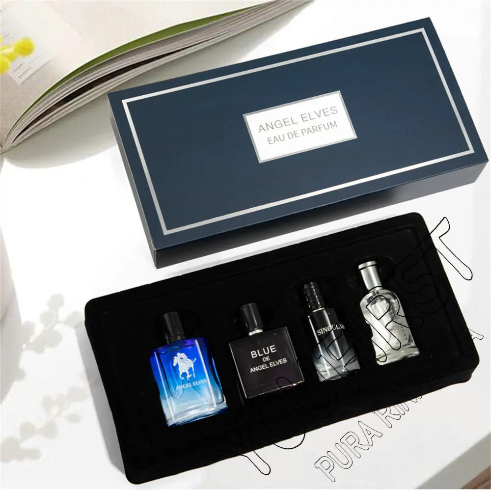 Perfume de marca para hombre con fecha, 120ml, Perfumes de feromonas masculinos duraderos y encantadores, Perfume en aerosol para hombre, caja de regalo para hombre, juego de 4 Uds. Nuevo