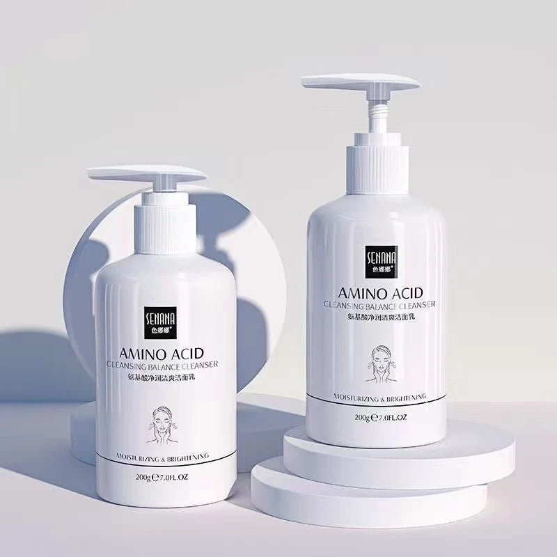 Limpiador Facial de aminoácidos, limpieza profunda, limpiador hidratante con Control de aceite, Gel de limpieza suave, productos de lavado de cara para el cuidado de la piel