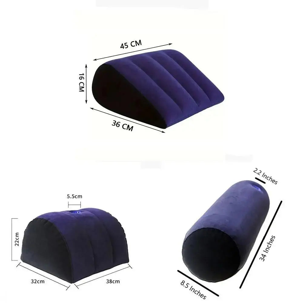 Nuevos juguetes de almohada inflable, cojín mágico, cojín relajante, cilindro triangular, cuña, regalo de corazón, regalos para parejas