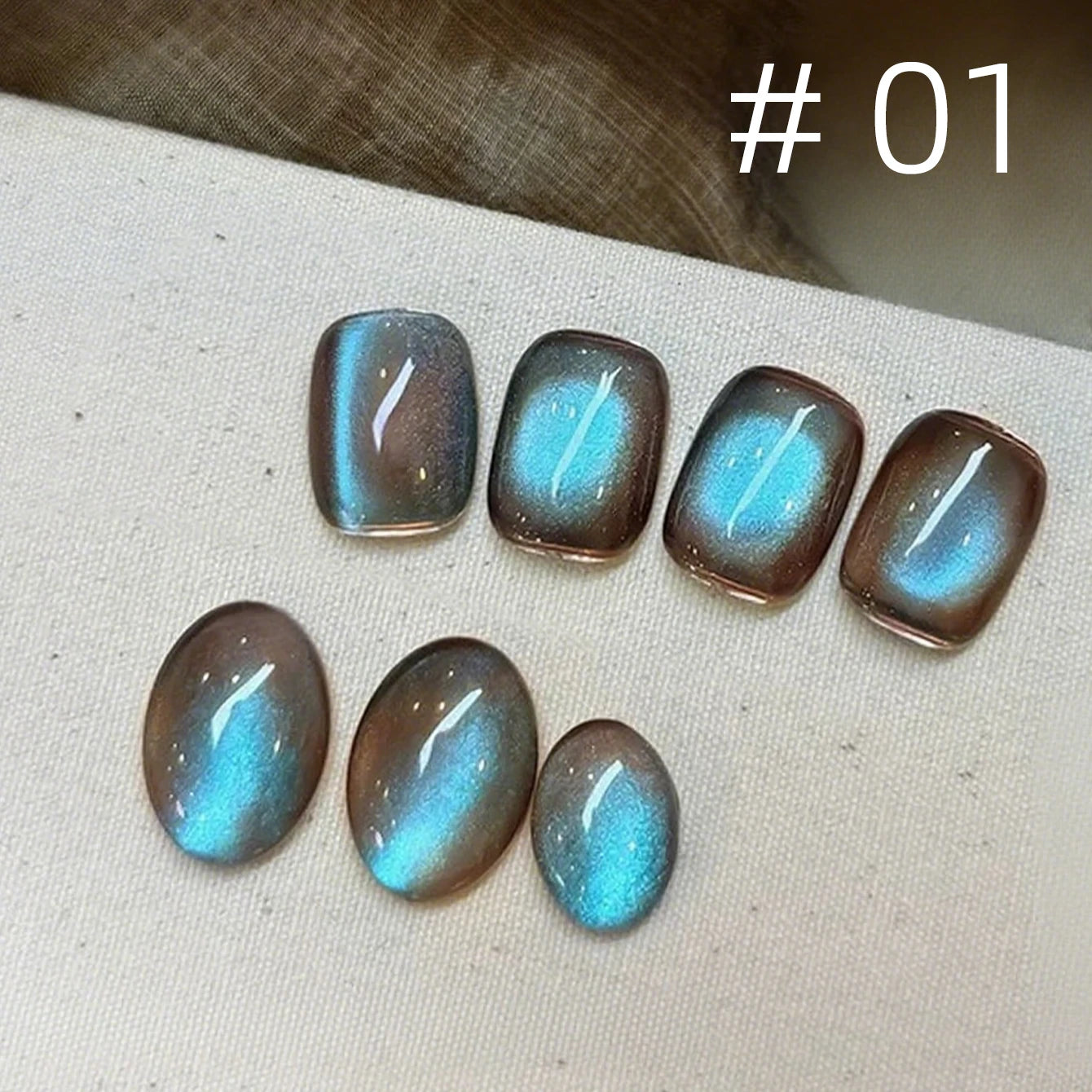 1-12 Uds. Esmalte de Uñas en Gel Magnético Ojo de Gato Marrón con Luz Azul, Larga Duración, Novedad 2026, Suministros para Uñas, Arte de Uñas, Venta Caliente
