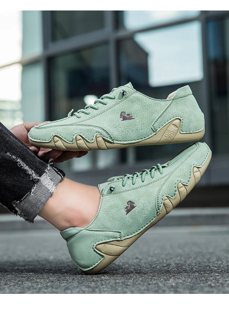 Zapatos de hombre para las cuatro estaciones, nuevos zapatos informales de talla grande, zapatos transpirables de suela suave a la moda para exteriores, zapatos deportivos para caminar para hombre